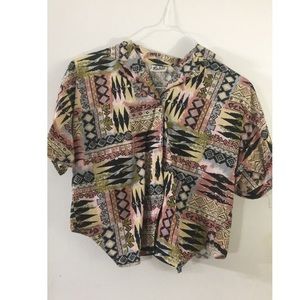'Fable' abstract/80s crop top size EUR 38
